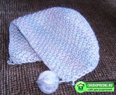 Шапочка. вязание шапок спицами для женщин из мохера фото