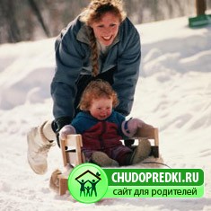 Зимние прогулки с ребенком