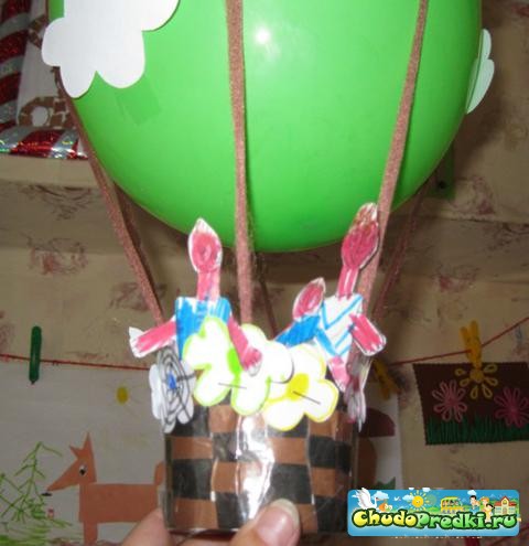 Поделки с детьми. Веселый воздушный шар. Мастер класс с пошаговыми фото