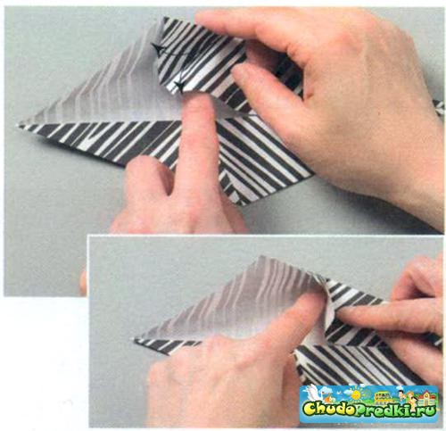 оригами. Зебра шима-ума. Мастер класс с пошаговым фото