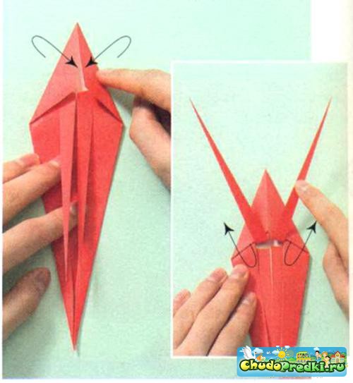 оригами. Лобстер эби