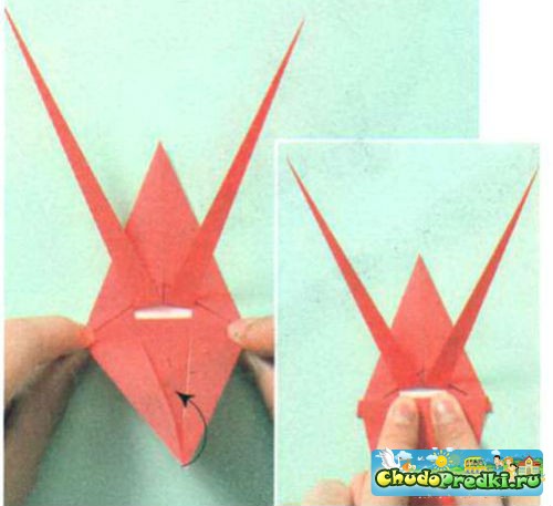 оригами. Лобстер эби