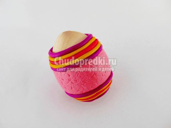 пасхальное яйцо из полимерной глины