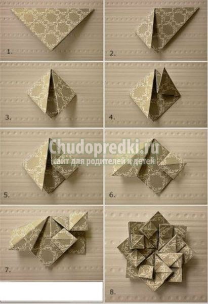 Как сделать цветы оригами
