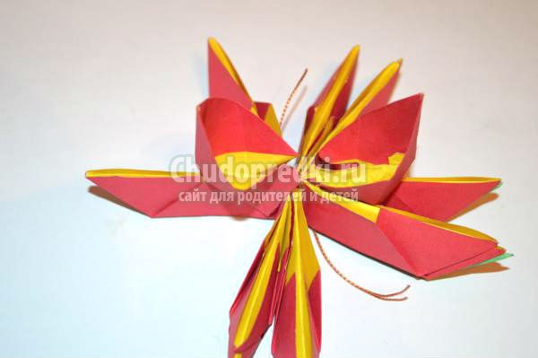 модульное оригами. Цветок лотоса