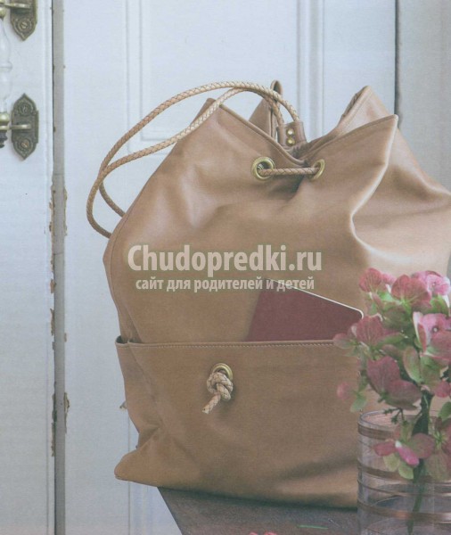 классический рюкзак из кожи