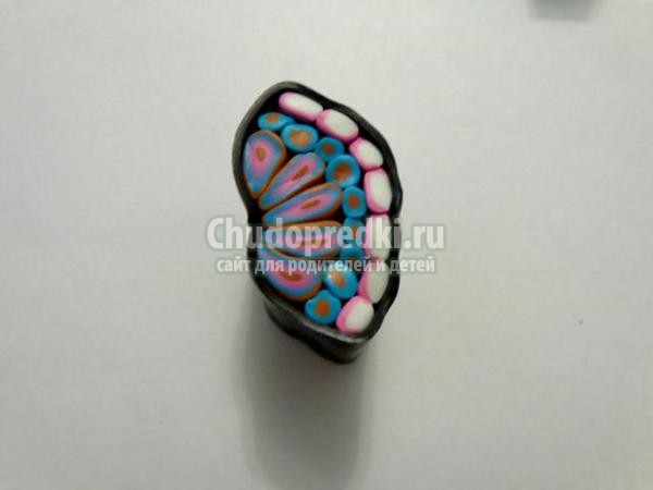 серьги из полимерной глины с бабочками