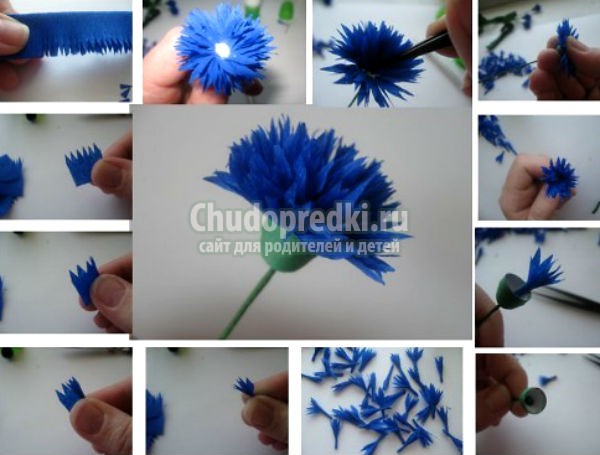 как сделать цветы из бумаги