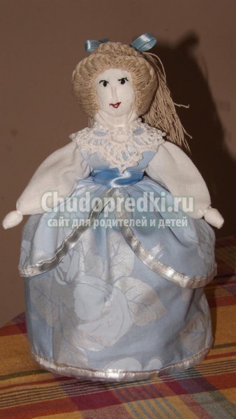 текстильная кукла-перевертыш. Золушка