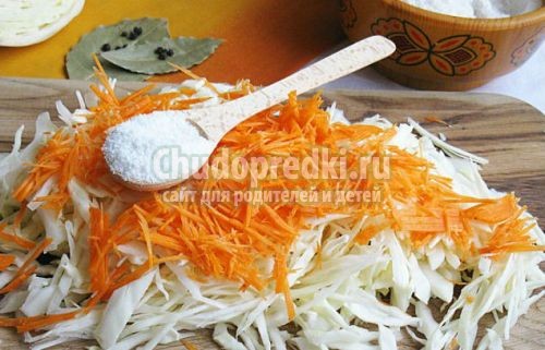 Салат капуста, морковь, уксус