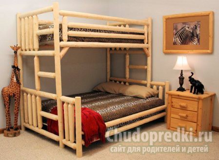 Придется по душе любому ребенку: двухъярусная кровать для детской