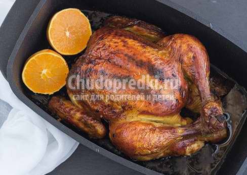 Рецепт курицы в духовке целиком. ТОП-10 с фото