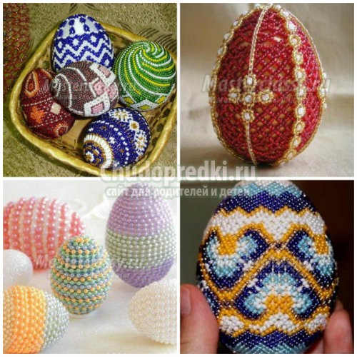 Яйца из бисера: простые и сложные схемы плетения