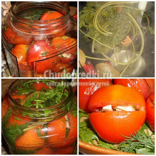 Фаршированные помидоры на зиму. Золотые рецепты с фото
