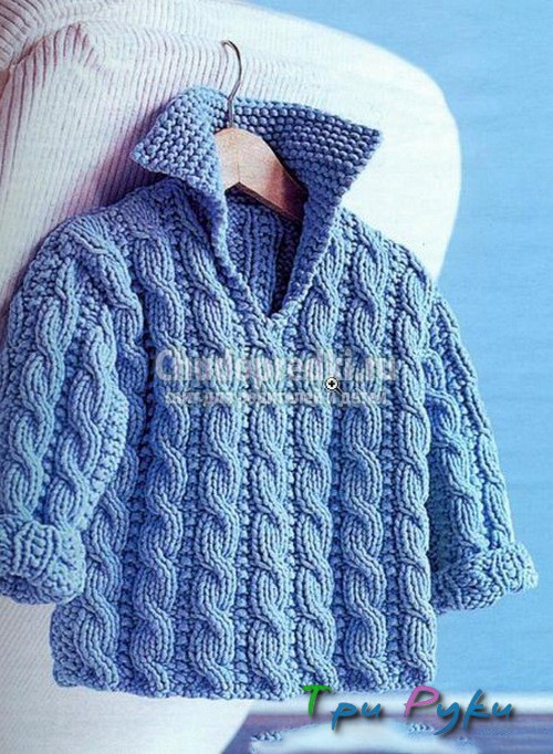 свитер вязаный для ребенка 1 год
