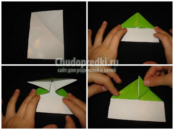 Как сделать прыгающую лягушку из бумаги?