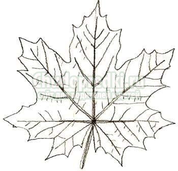 Рисунки осенних листьев