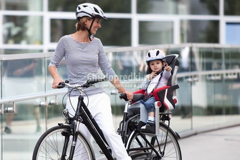 Детское велокресло: правила выбора