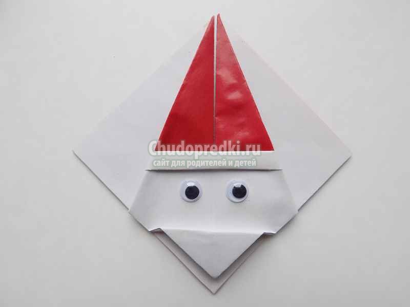 Как сделать Деда Мороза из бумаги