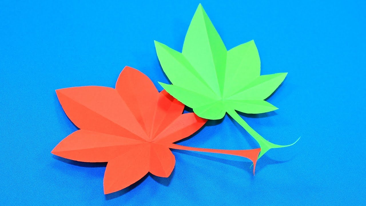 как сделать осенние листья из бумаги